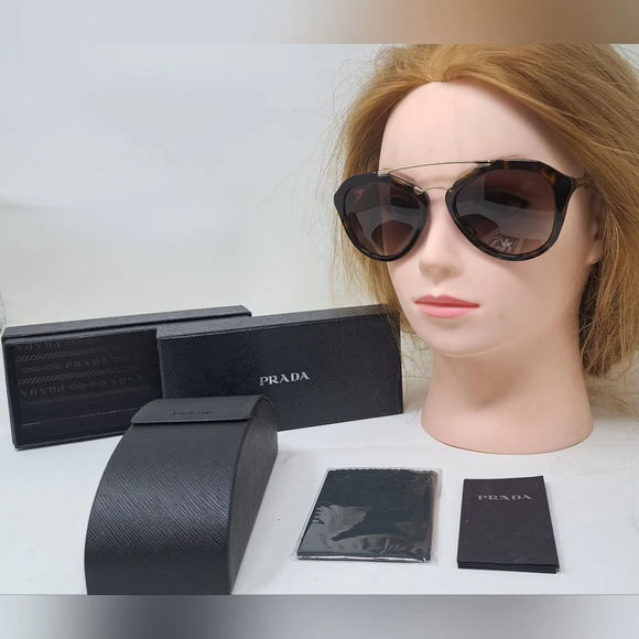 Prada Accessories - NWT Prada Cinematic Catwalk  Sunglasses Butterfly Havana Gold SPR 12Q 54-18-135